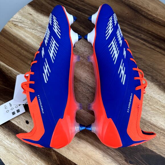 Adidas Predator Elite Soft Ground Soccer Cleats Mens 7.5/ Womens 8.5 Blue IF6323 main image 4